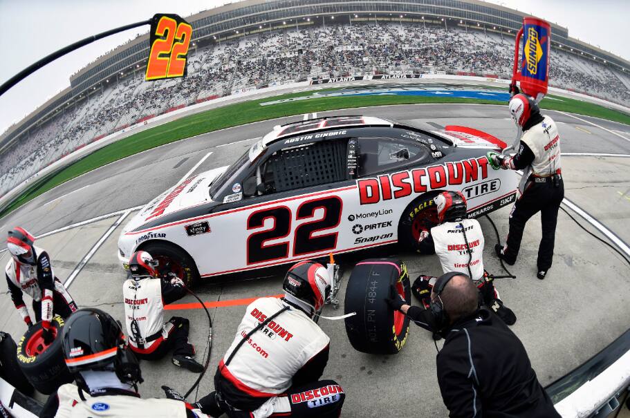 Team Penske's Austin Cindric was 10th. Team Penske's Austin Cindric was 10th.